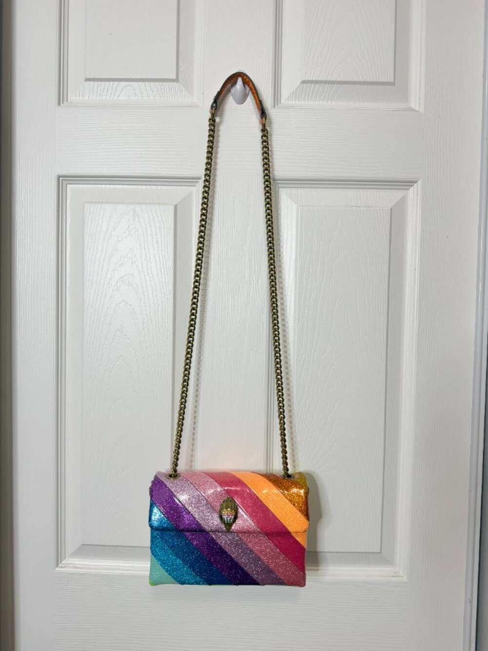 Kurt Geiger Kensington Glitter Rainbow Bag - Picture 3 of 10